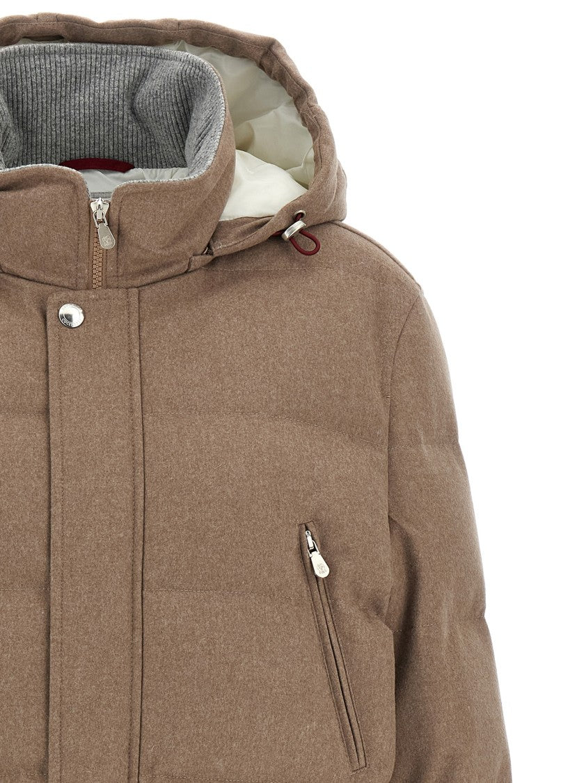 Brunello Cucinelli Flannel Down Jacket