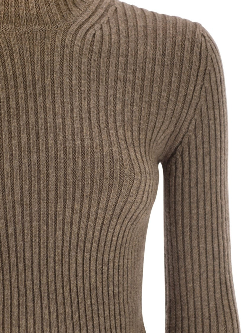 Max Mara Aral1234 - Ribbed Wool And Cashmere Turtleneck Jumper
