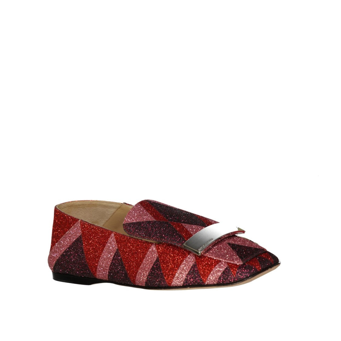Sergio Rossi Glitter Loafers With Sophisticated Design And Luxurious Finish