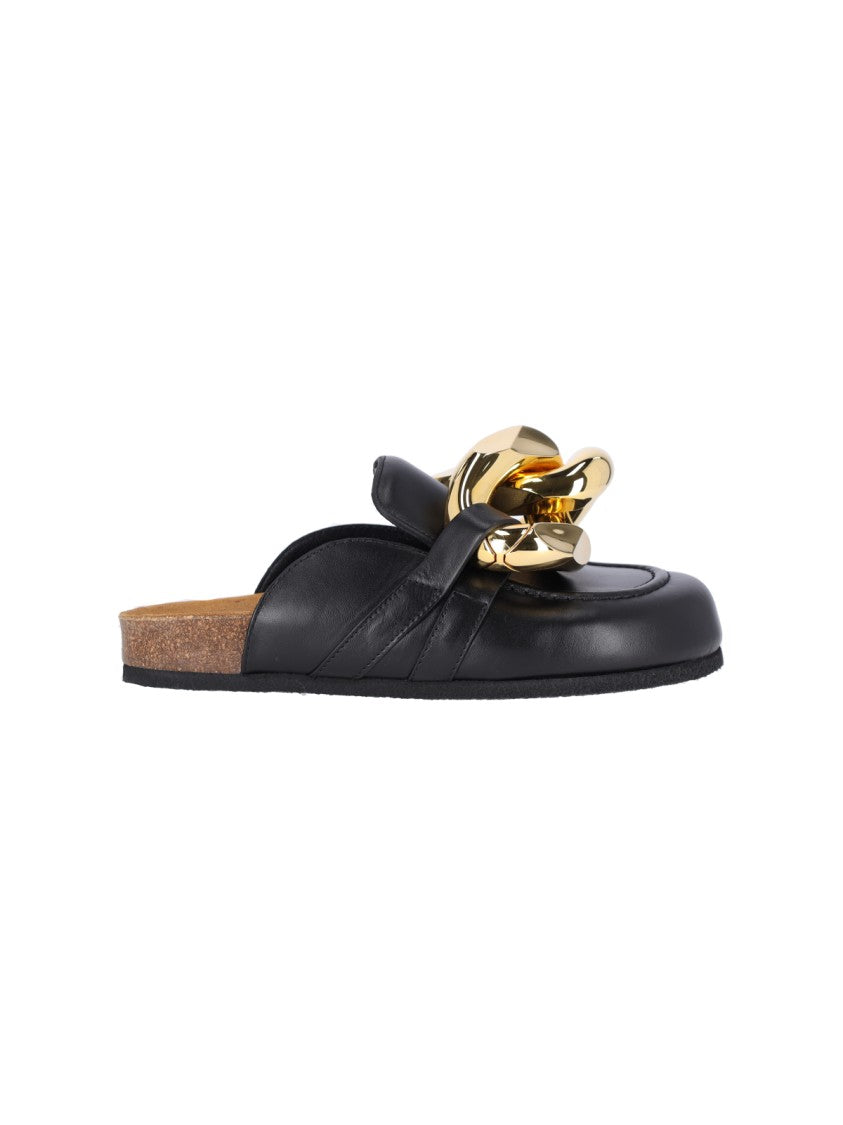 J. W. Anderson Black Leather Catena Mules