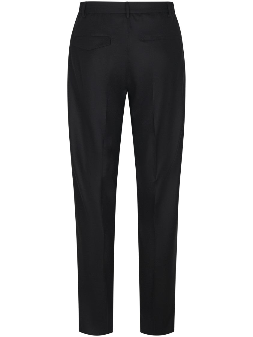 Tagliatore Tailored Black Trousers With Refined Silhouette
