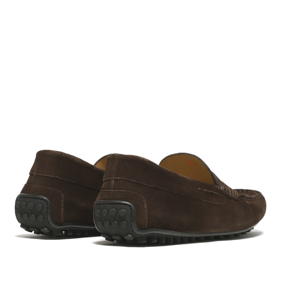 Rossano Bisconti Moccasin In Soft Ebony Suede