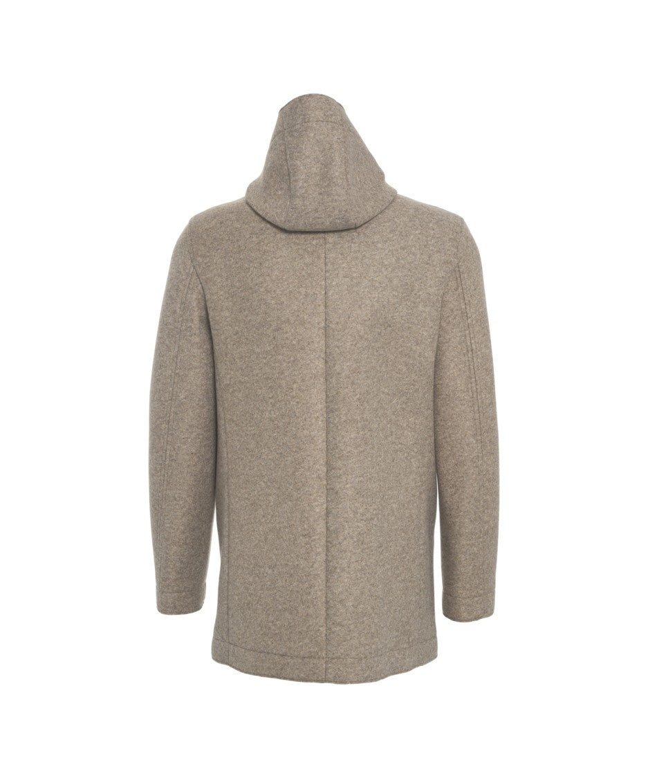 Bob Hooded Wool Coat