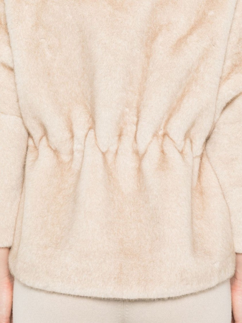 Valentini 1972 Boxy Silhouette Beige Coat