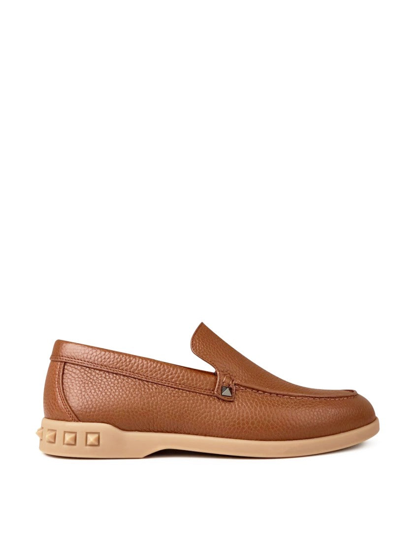 Valentino Rockstud Slip On Loafers