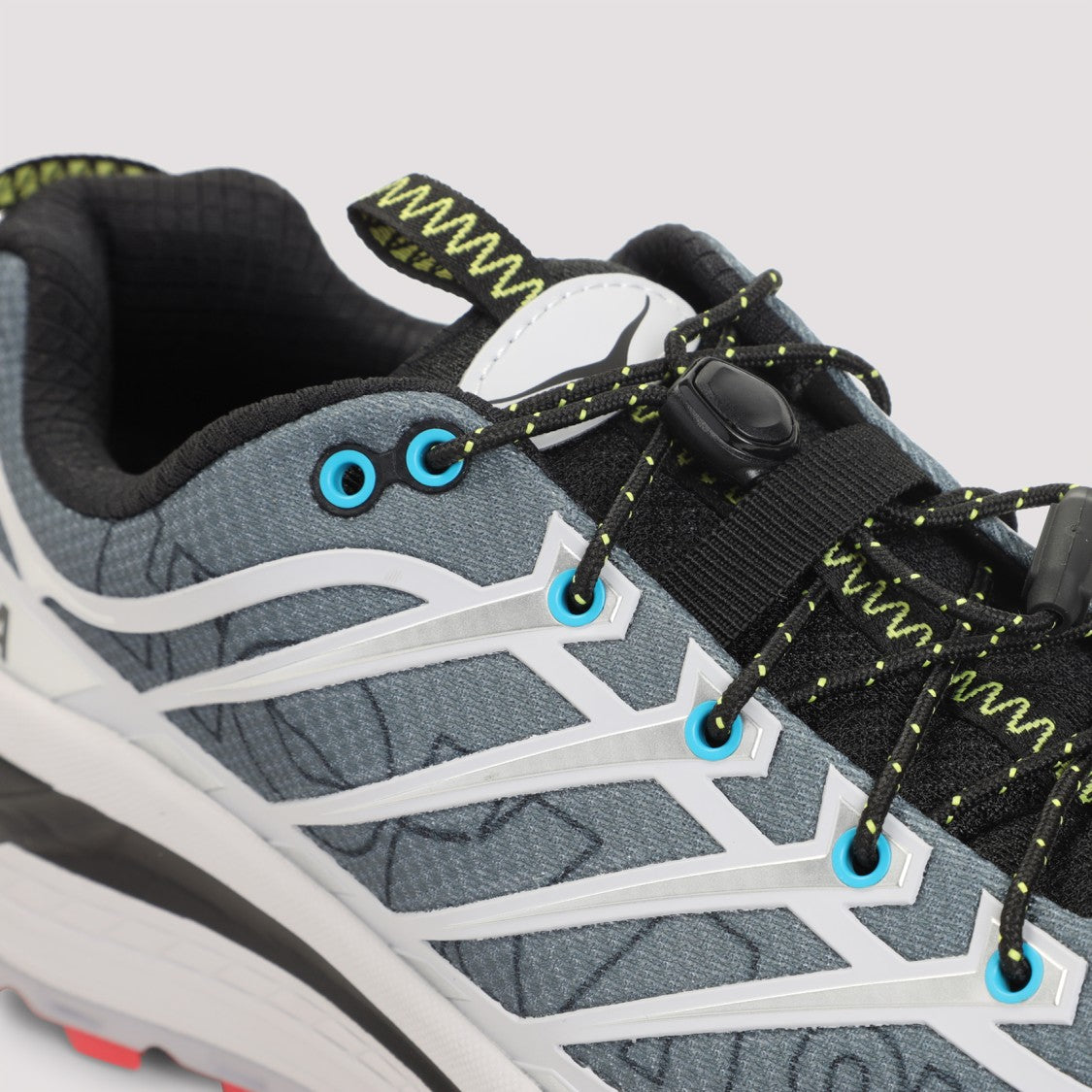 Hoka Ash Grey Textile U Mafate Three 2 World Mark Sneakers