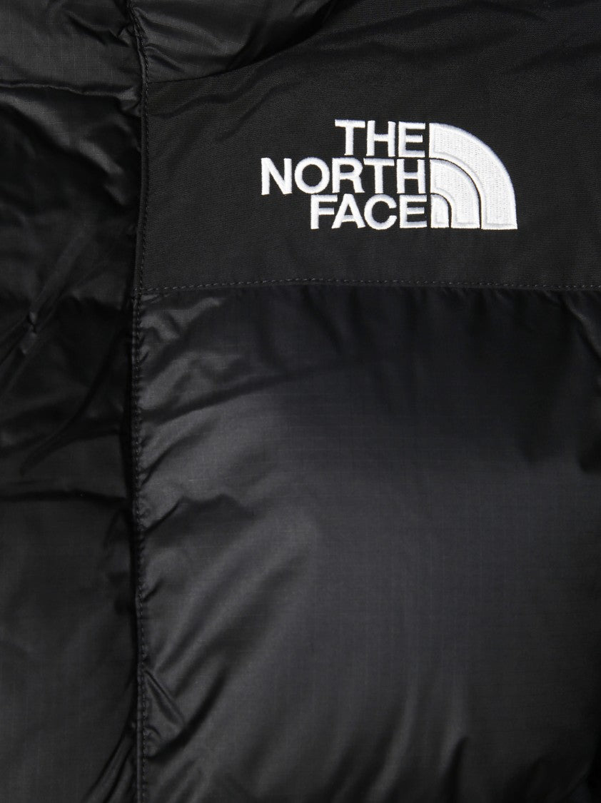 The North Face Padded Quilted Short Parka With High Collar And Fitted Cut