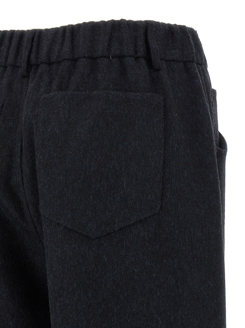 Brunello Cucinelli Comfort Fit Wool Flannel Pants