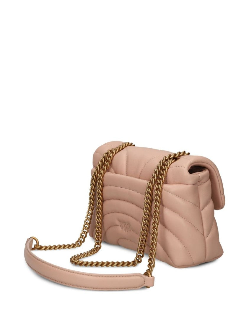 Pinko Quilted Leather Shoulder Bag