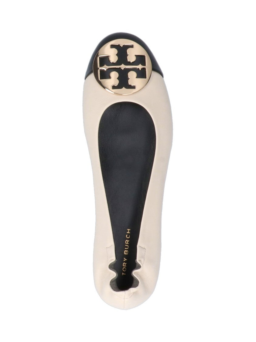 Tory Burch Claire Ballerinas – Cream