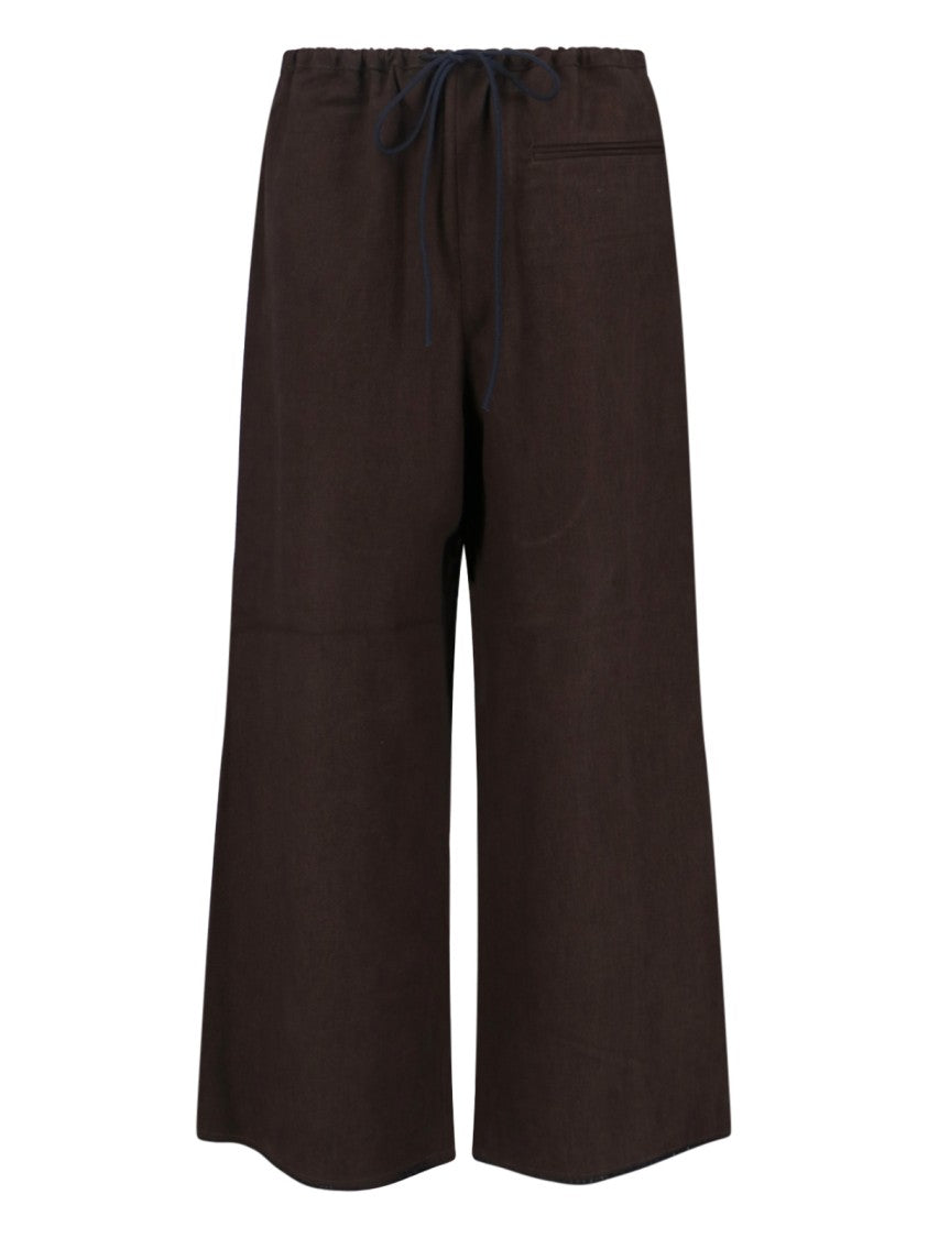 Sibel Saral Wide-Leg Trousers With Elastic Waistband And Minimalist Design