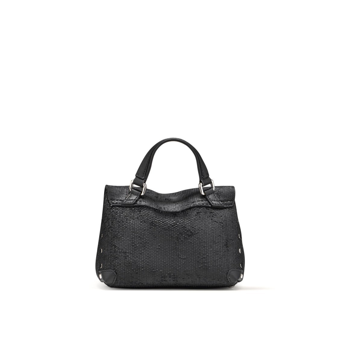 Zanellato Carved Lambskin Shoulder Bag With Calfskin Detailing