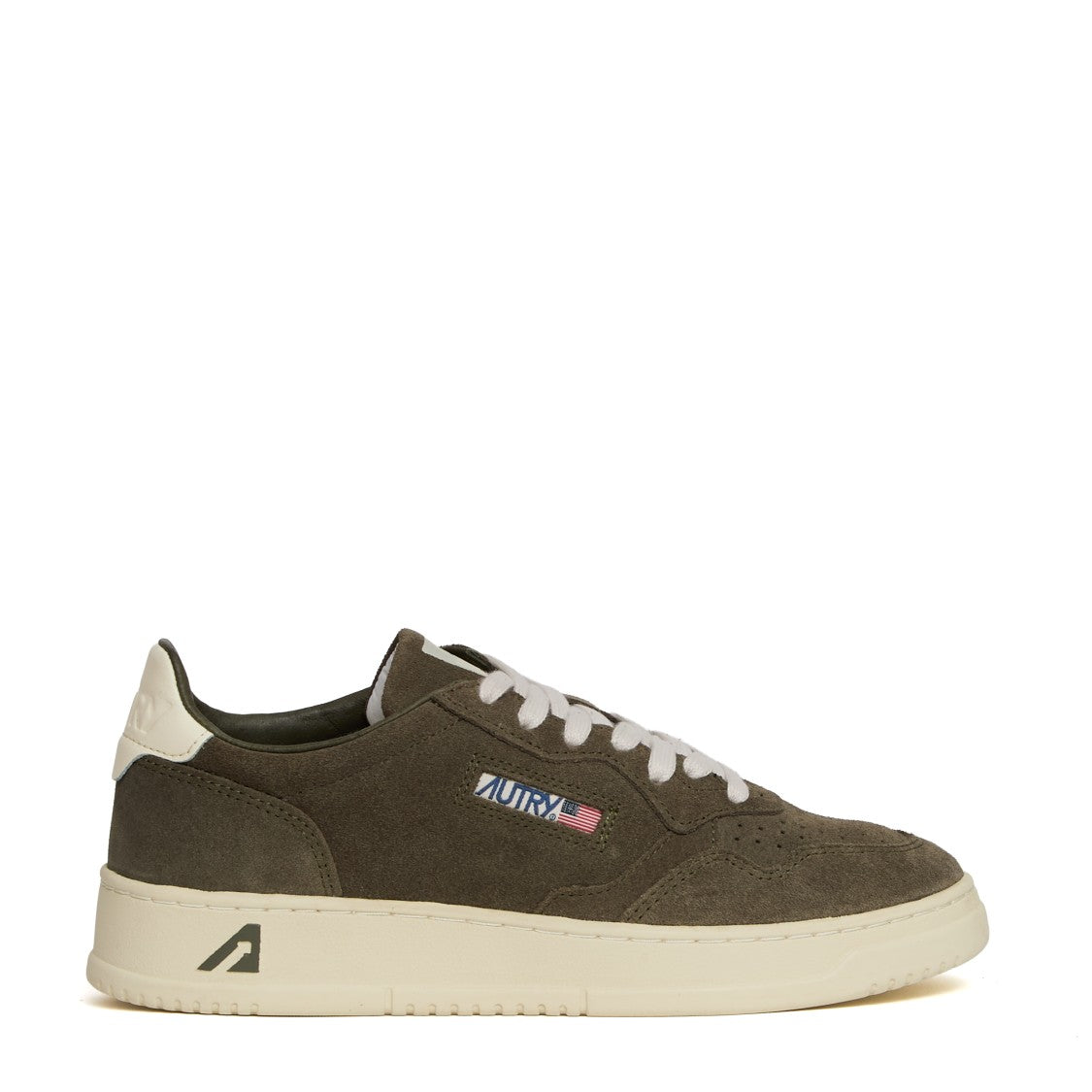 Autry Medalist Low Sneakers In Green Leather