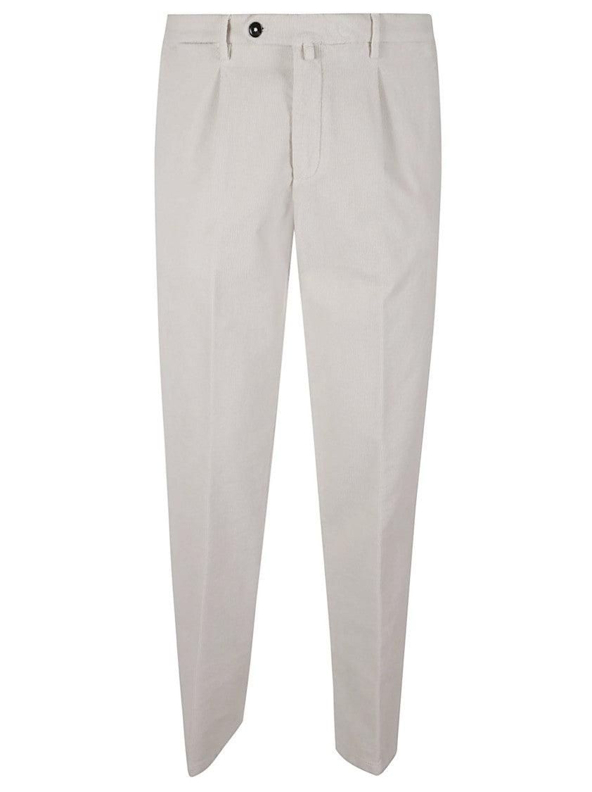 Briglia Beige Tailored Trousers With Flat Front