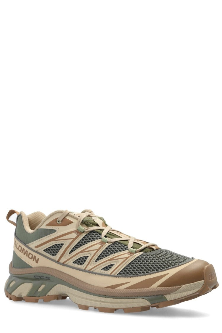 Salomon Low-Profile Green Sneakers With Breathable Mesh And Rugged Sole
