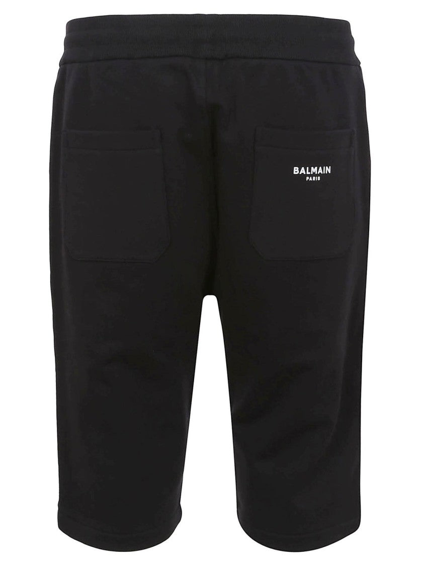 Balmain Bermuda Shorts With Elastic Waistband And Drawstring Closure