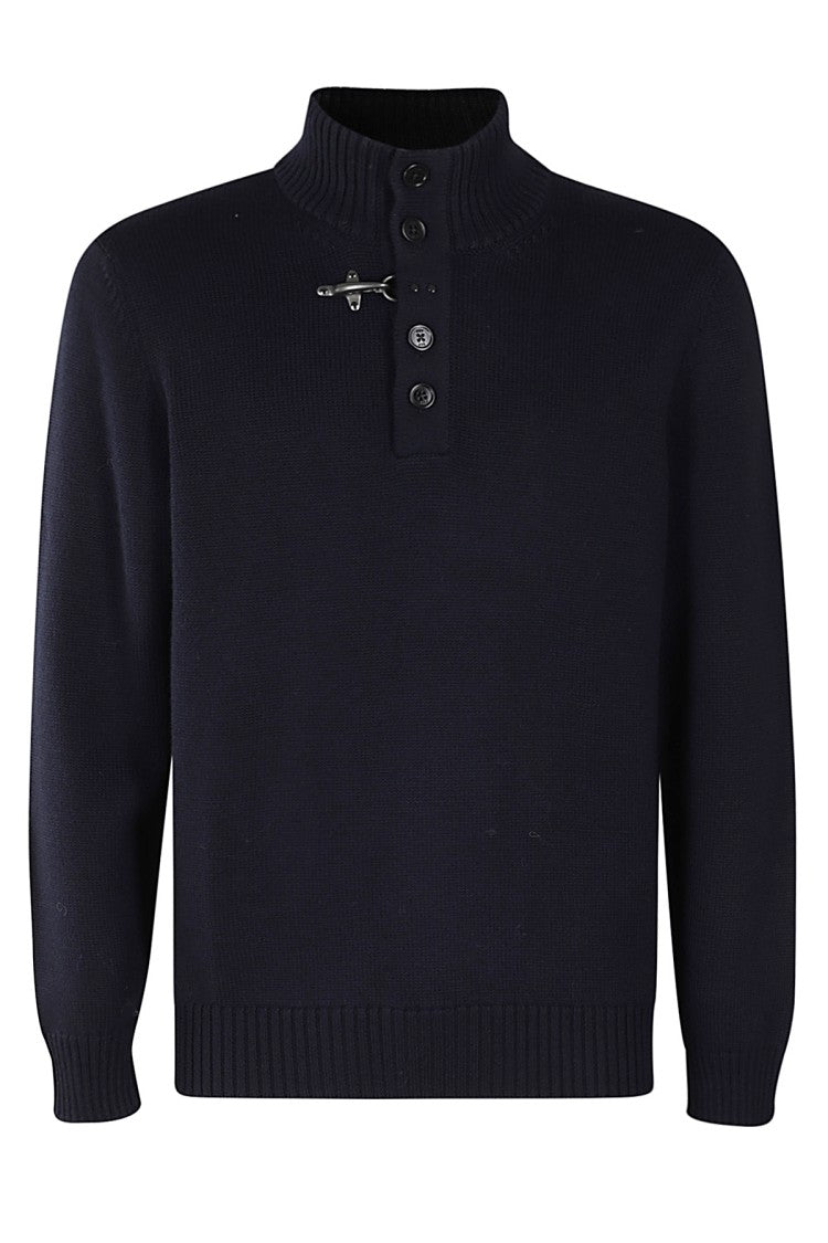 Fay Shaved Wool Knit Pullover