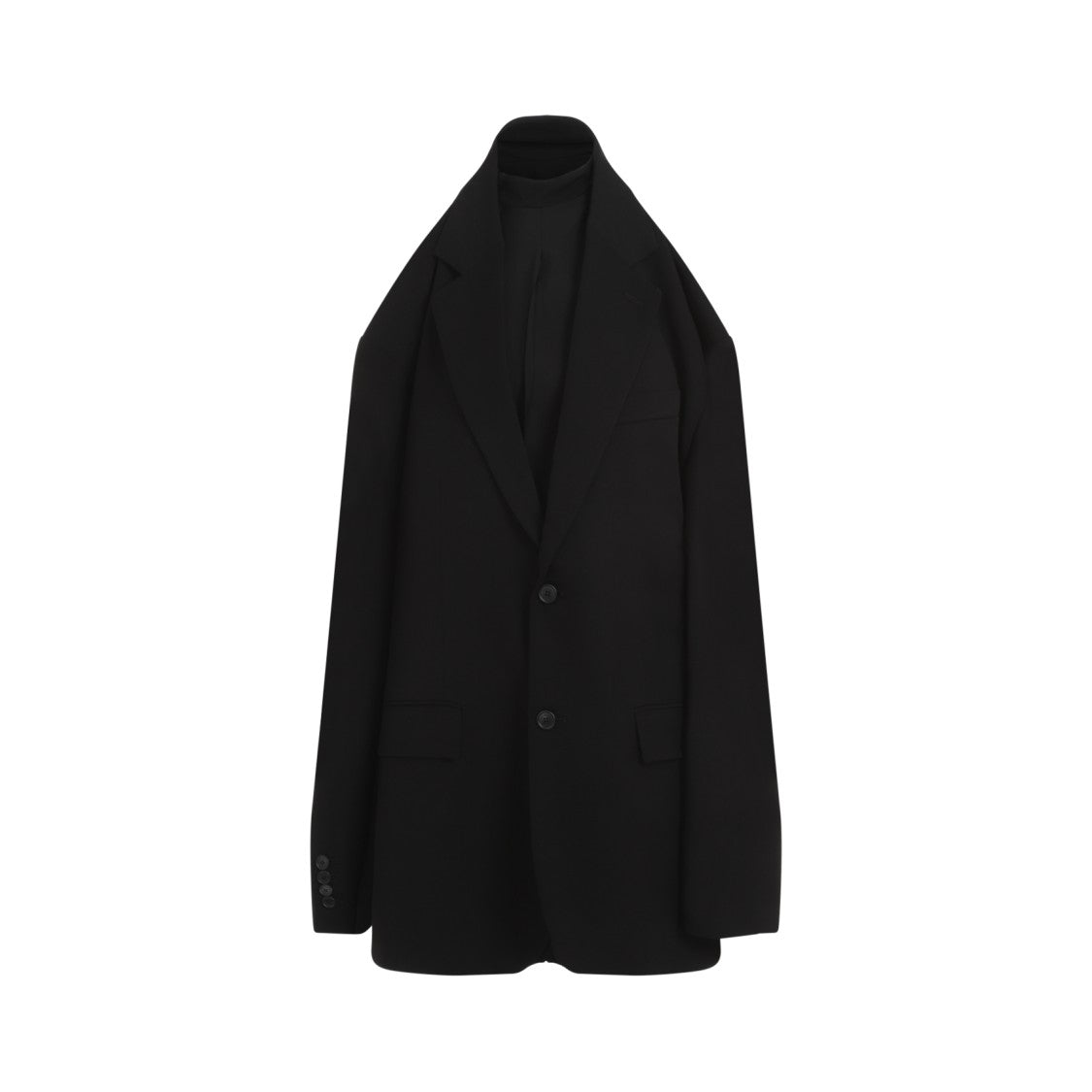 Balenciaga Mini Dress With Tailored Blazer Silhouette