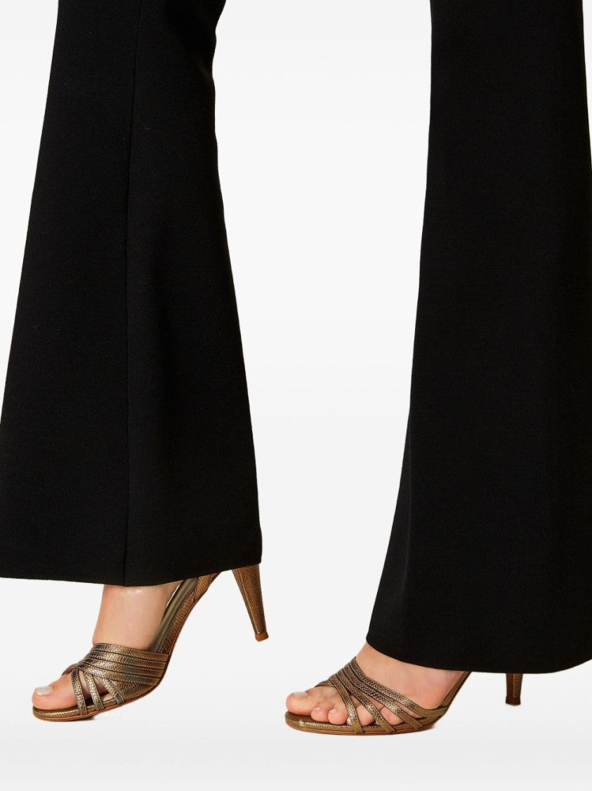 Twin-Set Straight-Leg Tailored Trousers With Fitted Waistband