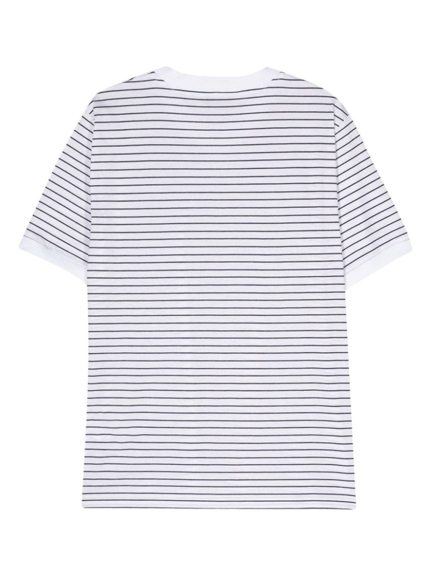 Peserico V-Neck Striped T-Shirt