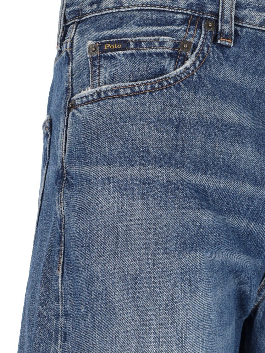 Polo Ralph Lauren Straight Fit Destroyed Jeans – Blue