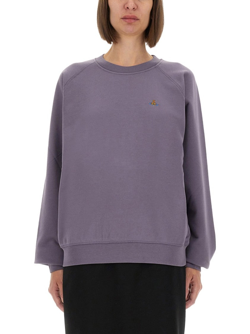 Vivienne Westwood Raglan Sleeve Sweatshirt In Soft Cotton