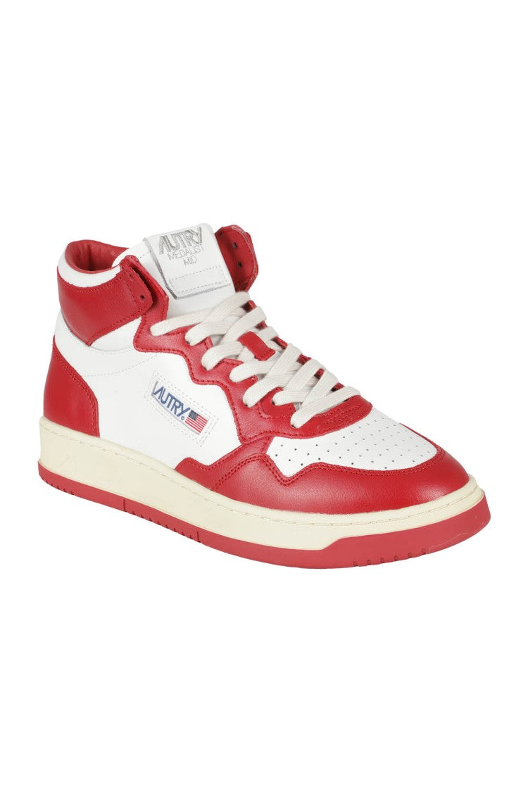 Autry Medalist Low White Midi Sneakers