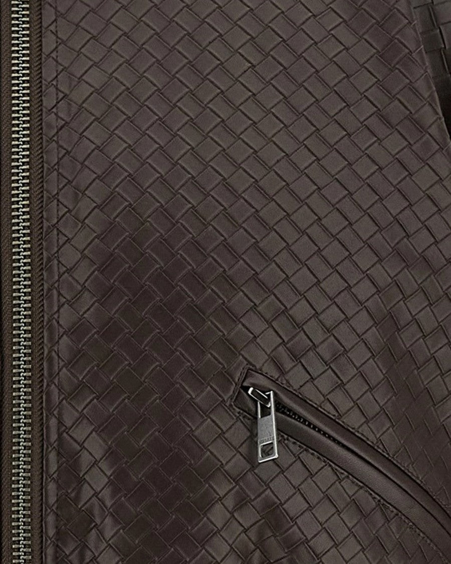 Rotate Bomber Intrecciato Chicory Coffee