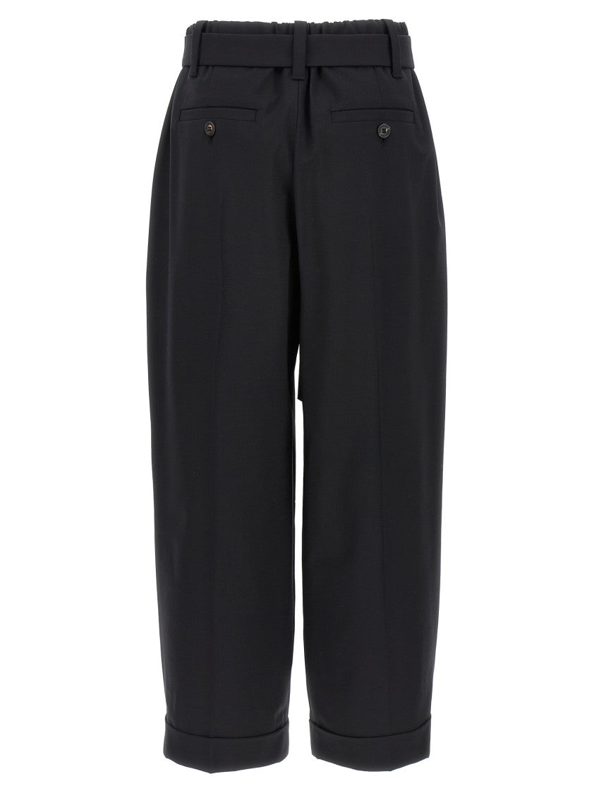 Brunello Cucinelli Belt Wool Pants