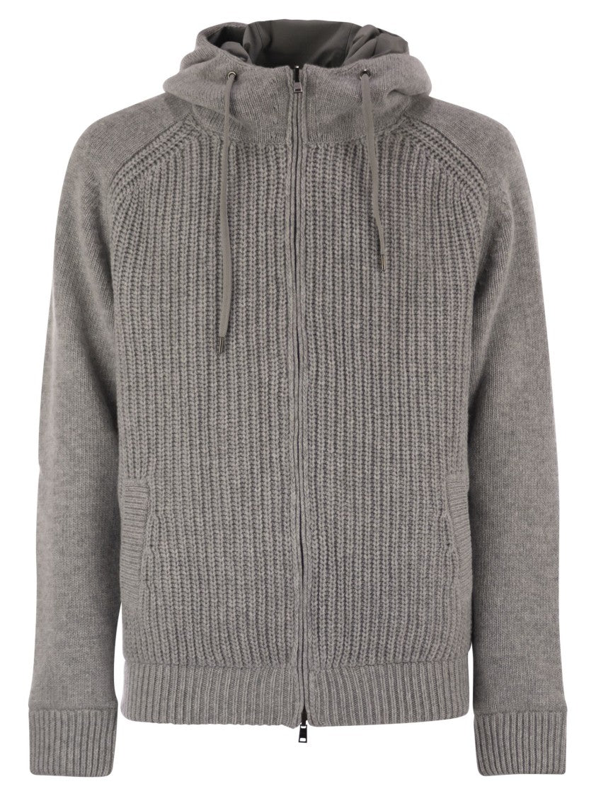 Herno Reversible Padded Wool Bomber Jacket