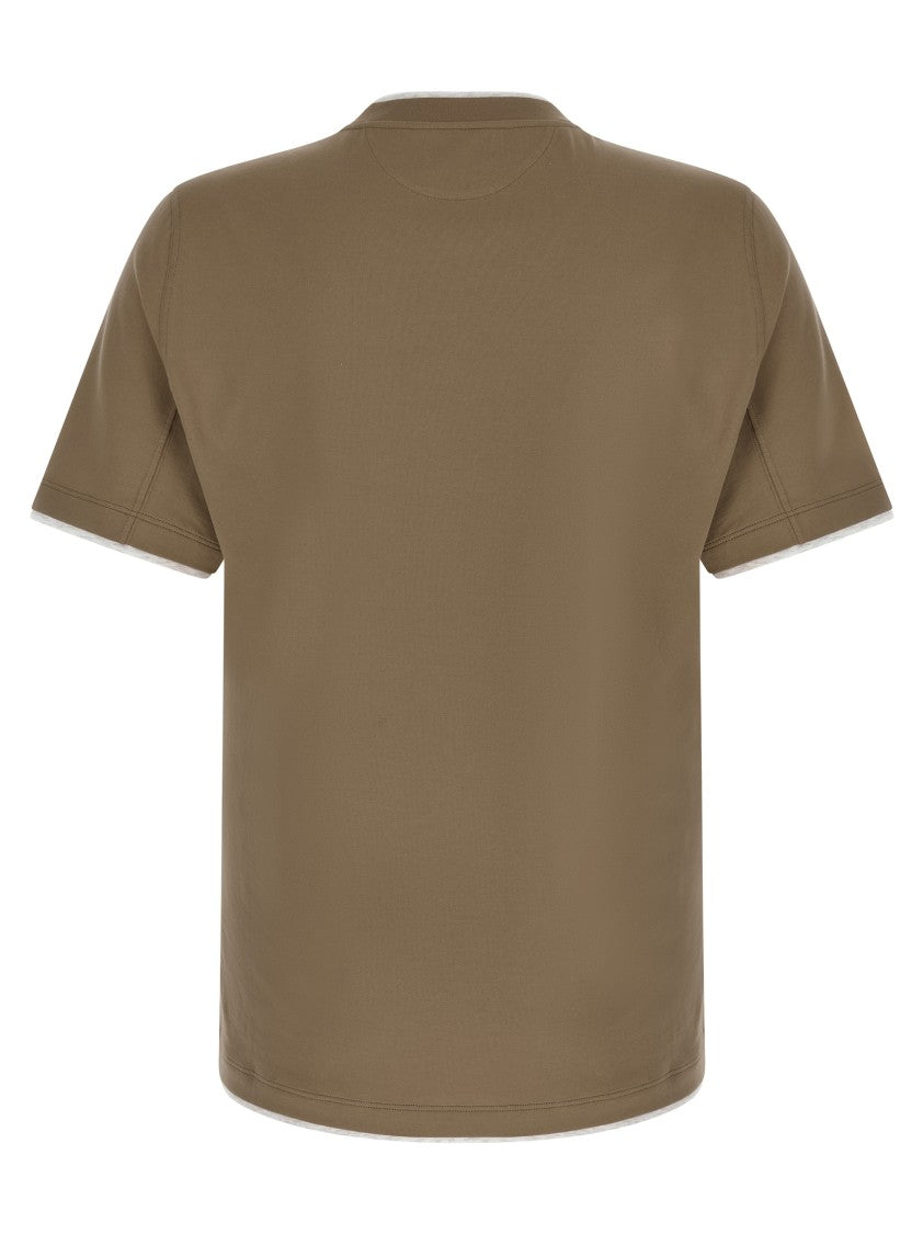 Brunello Cucinelli Double Layer T-Shirt