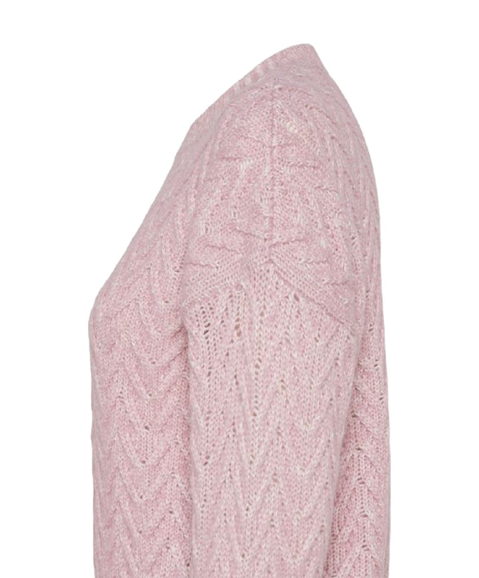 Peuterey Pink Aplacca Cotton Crew-Neck Sweater