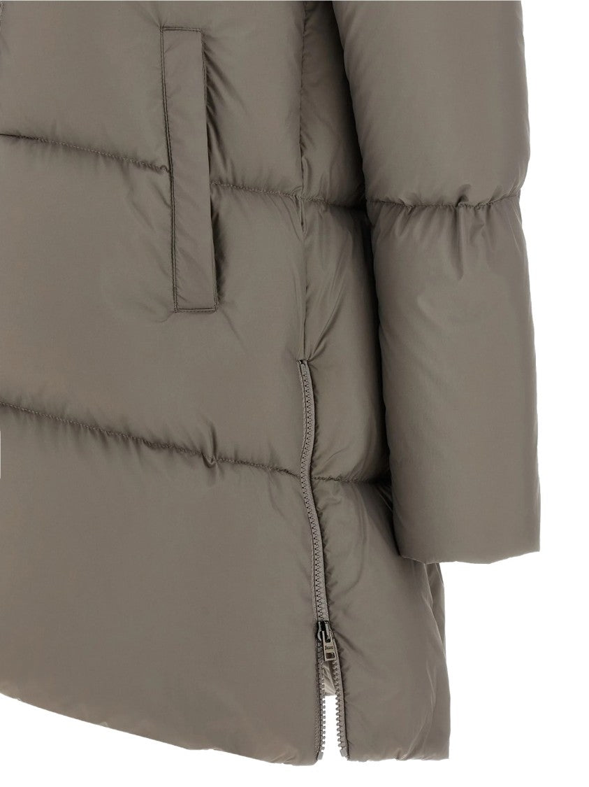 Herno A-Shape Goose Down Jacket With High Double-Layered Collar
