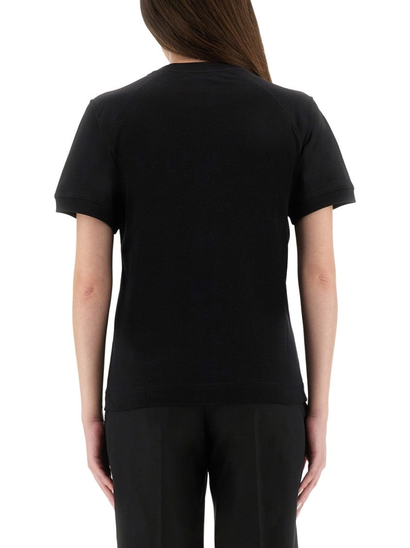 Moschino Playful Black T-Shirt With Teddy Bear Print