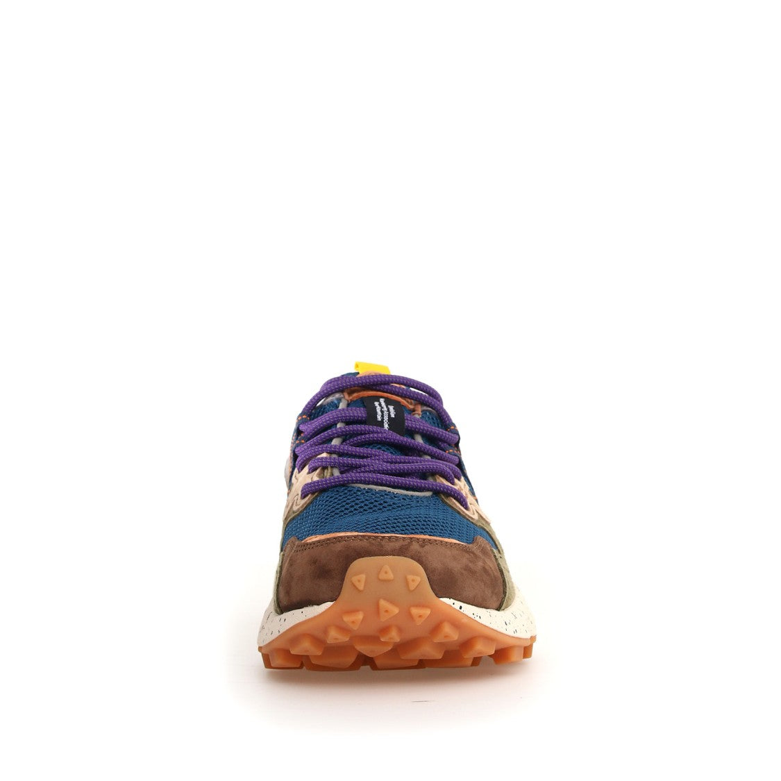 Flower Mountain Brown Ochre Green Suede Yamano Sneakers
