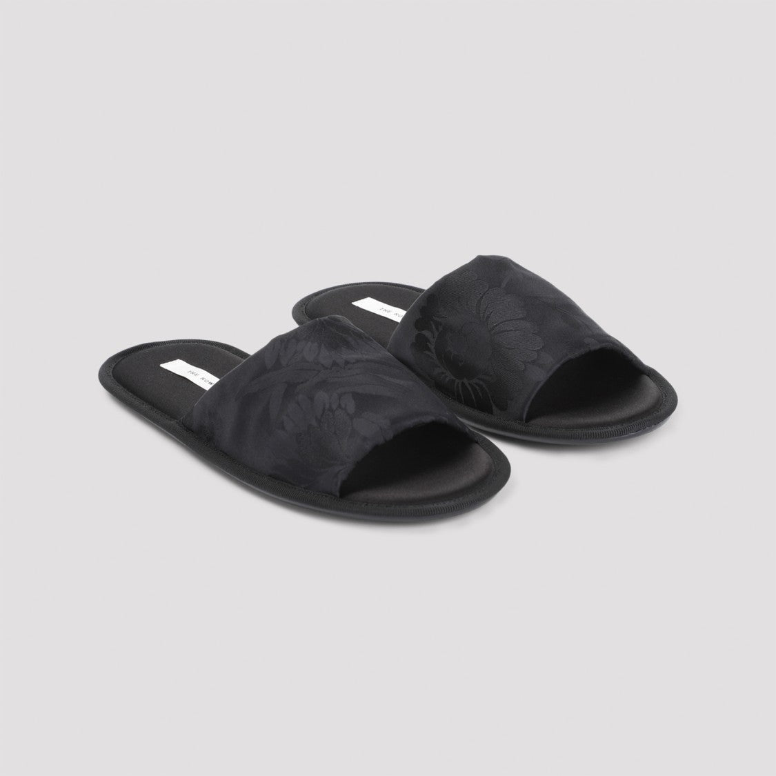 The Row Black Sandals With Textured Upper