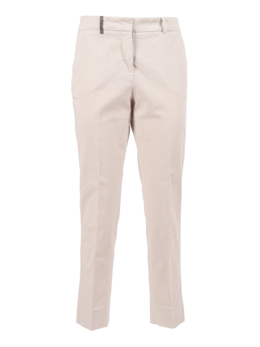 Peserico Tailored Straight-Leg Trousers With Subtle Pleats