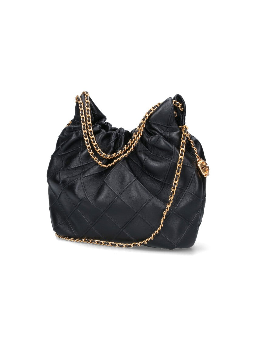 Tory Burch Structured Black Handbag With Clean Lines