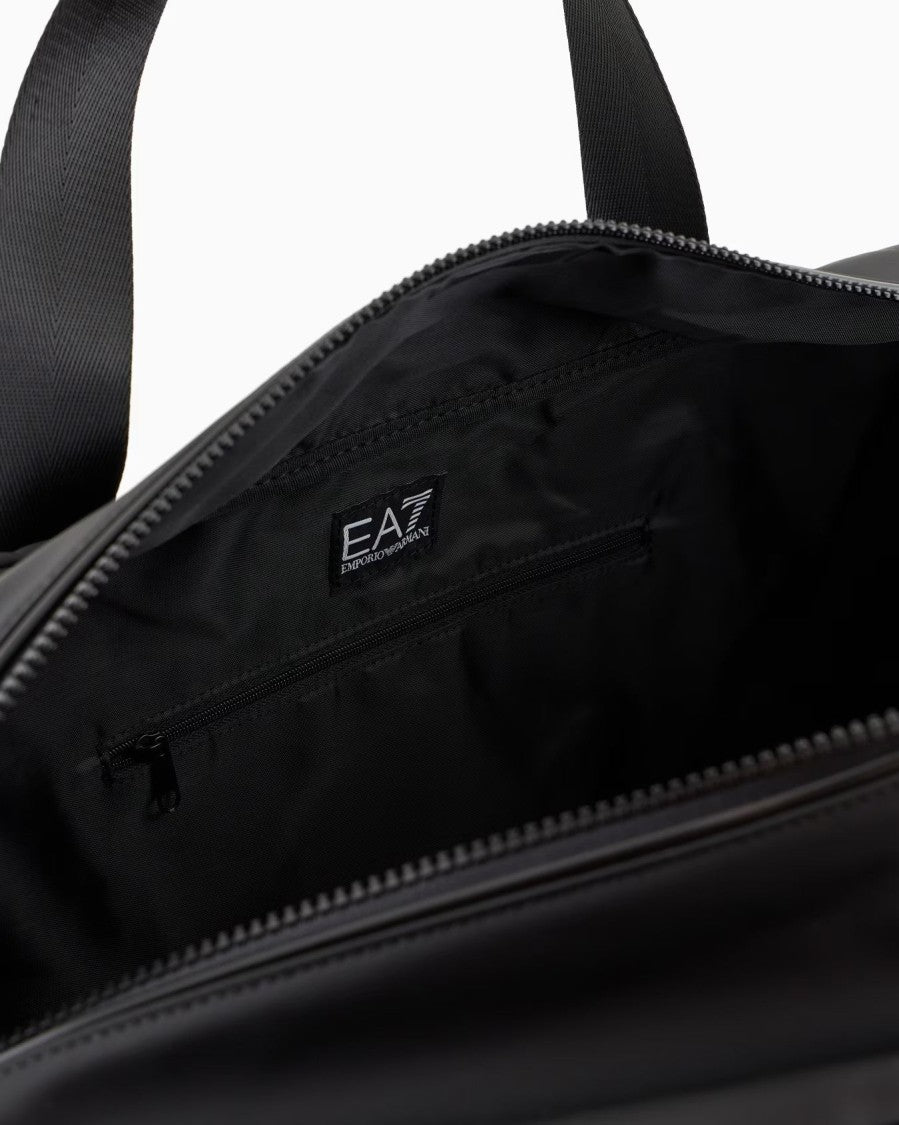 Emporio Armani Spacious Gym Bag With Double Ribbon Handles