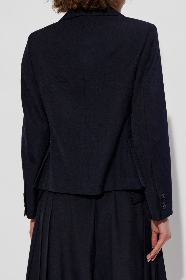 Cdg By Comme Des Garçons Tailored Navy Wool Jacket