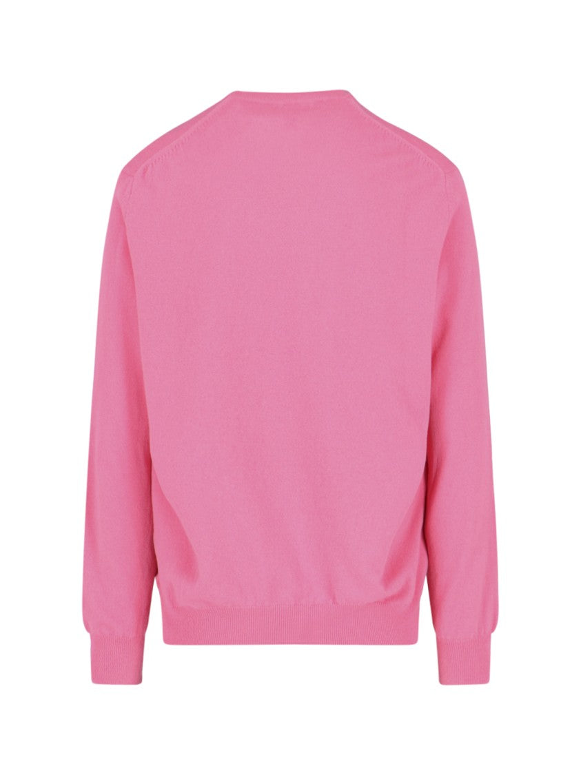 Comme Des Garçons V-Neck Wool Sweater