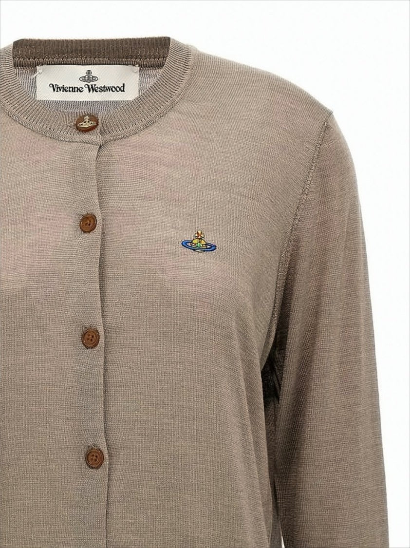 Vivienne Westwood Fine Knit Wool And Silk Cardigan