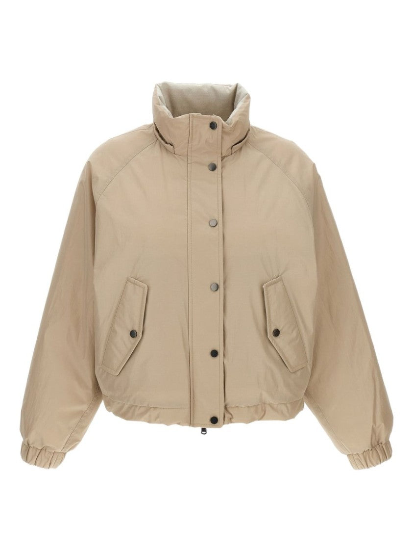 Brunello Cucinelli Hooded Down Jacket With Cropped Silhouette