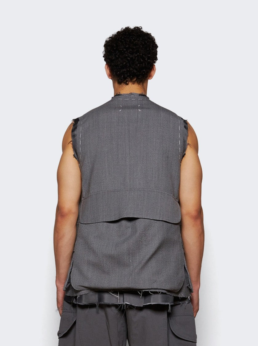 Maison Margiela Gilet Vest - Grey Melange