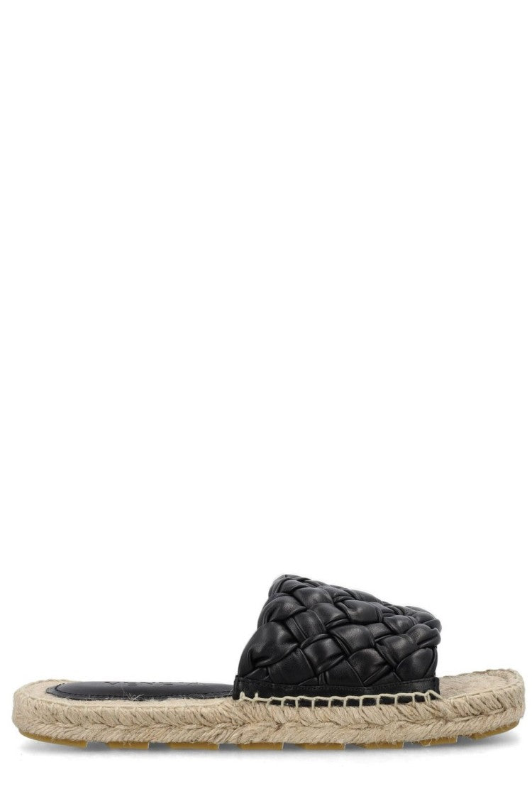 Bottega Veneta Brown Lamb Leather Sandal With Minimalist Design