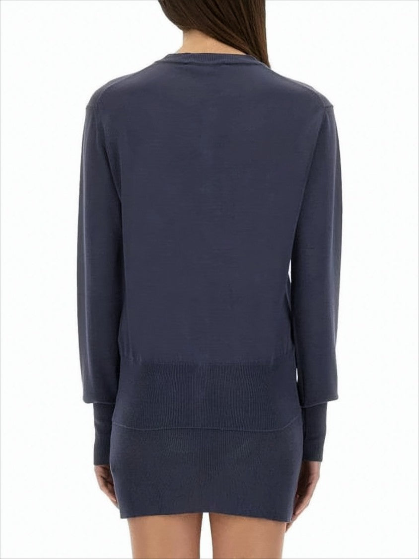 Vivienne Westwood Classic Cotton Cardigan With Layered Hem