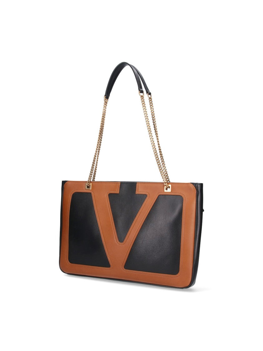 Valentino Garavani "Viva Superstar" Small Tote Bag – Black