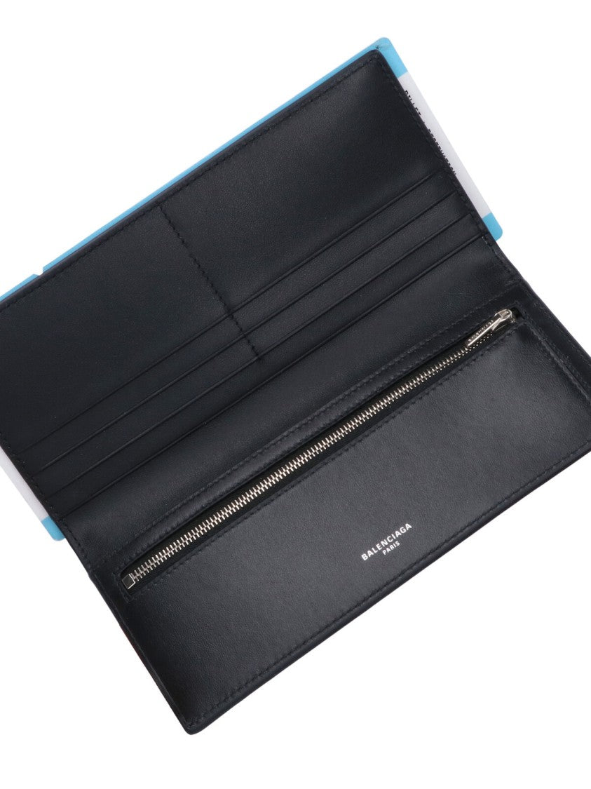 Balenciaga Passport' Long Wallet – Blue