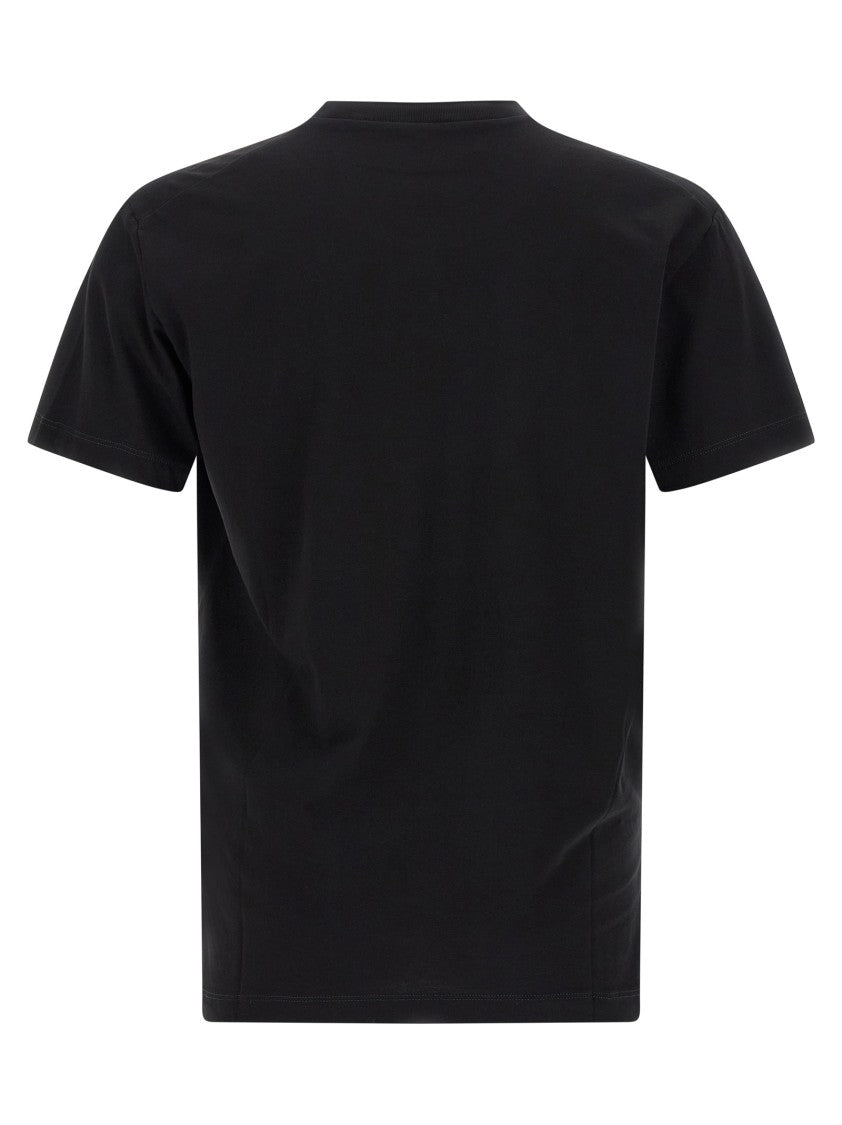 Dsquared2 Cotton Jersey T-Shirt With Engraved Logo Plate