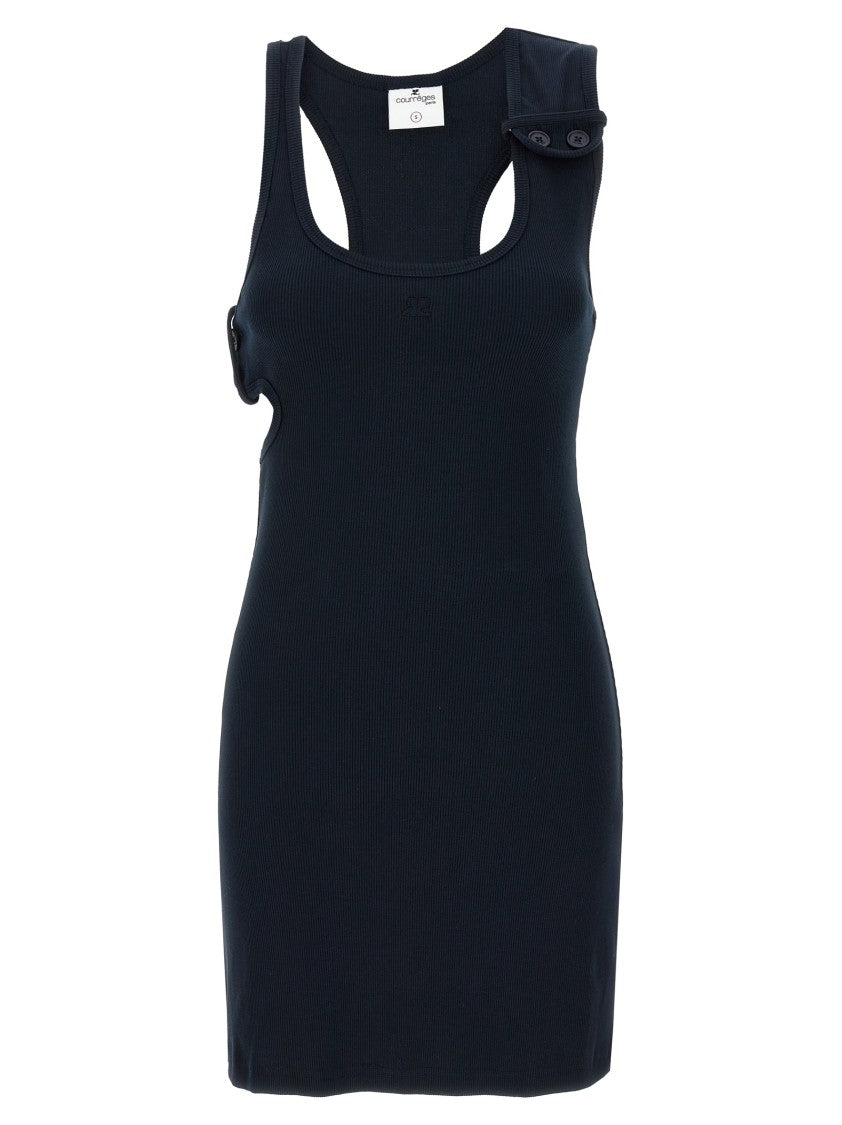Courrèges 'Double Buckele 90'S Rib' Dress